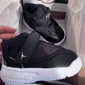Baby Black and White Jordan Sneakers 2C NEW in Box!